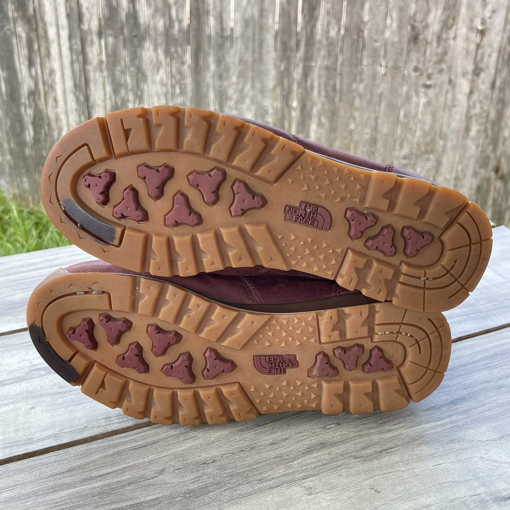The North Face Back-To-Berkeley Hiking Boots Men 7.5 Red Redux Leather WP Lace - Picture 12 of 12